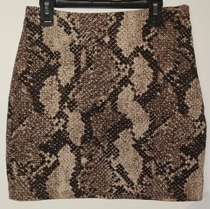 H&M Snakeprint Skirt Size Small